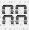 BORG & BECK BBK1238 Accessory Kit, disc brake pads